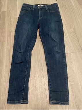 Levi's Women's Straight Leg Jeans - Dark Blue Denim